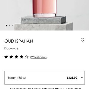 Perfume oud ispahan private collection